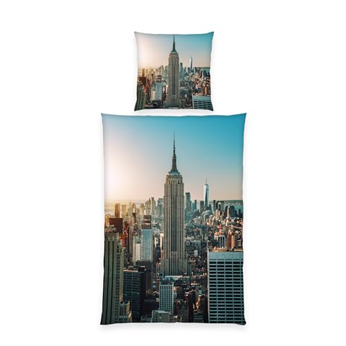 Herding Klaus GmbH New York Empire State Building Skyline Bettwäsche glatt One World Trade Center 135 x 200 cm Kissen 80 x 80 cm 100% Mikrofaser NEU Wow - All-In-One-Outlet-24 - Herding Klaus GmbH New York Empire State Building Skyline Bettwäsche glatt One World Trade Center 135 x 200 cm Kissen 80 x 80 cm 100% Mikrofaser NEU Wow - All-In-One-Outlet-24 -