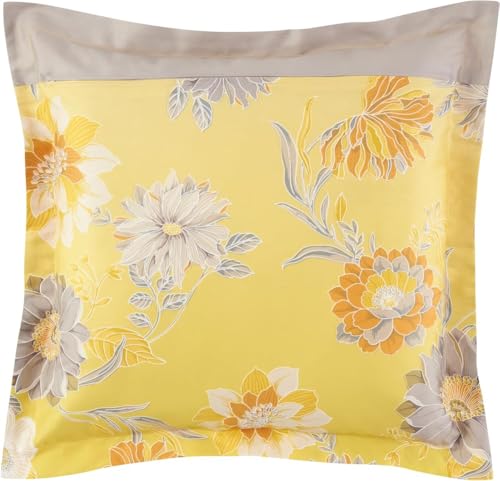 Bassetti POSILLIPO Kissenhülle zu Bettwäsche aus 100% Baumwollsatin in der Farbe Gelb Y1, Maße: 40x40 cm - 9328347