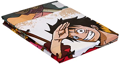 Herding One Piece Bettwäsche-Set, Wendemotiv, Kopfkissenbezug 80 x 80 cm, Bettbezug ca. 135 x 200 cm, Baumwolle/Renforcé