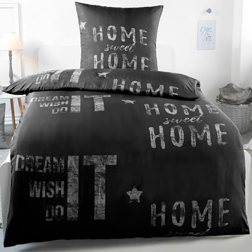 Kuscheli® Bettwäsche 135x200 2 teilig | ÖkoTex zertifiziert & für Allergiker geeignet | Bettwäsche Set mit je 1 Bettbezug 135 x 200 & Kissenbezug 80x80 | Farbe:Design 3, Größe:135x200 + 80x80