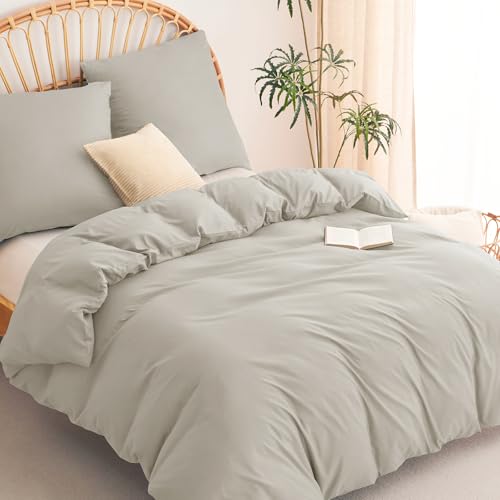 WAVVE Bettwäsche 200x200 3teilig Beige - 1 Bettbezug 200 x 200 cm mit 2 Kissenbezüge 80x80 cm, ÖKO-TEX Bettwäsche-Sets 2x2m aus Mikrofaser mit Reißverschluss Weich