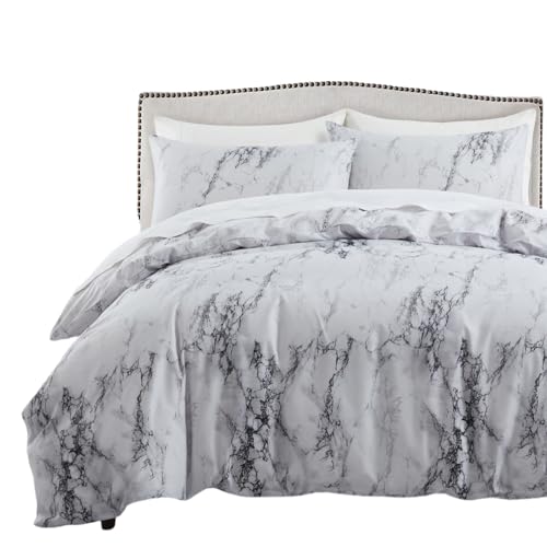 YIZITU Elegantes Bettwäsche Set Schnee Motiv 3 teilig Weicher Antiallergener Stoff Faltbar Kostenloser Heimstoff Rudiments Moderne Terrassen Bettwäsche