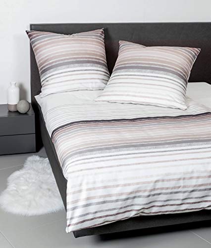 Janine Design Mako-Satin Bettwäsche J.D. 87059-07 1 Bettbezug 155 x 220 cm + 1 Kissenbezug 80 x 80 cm