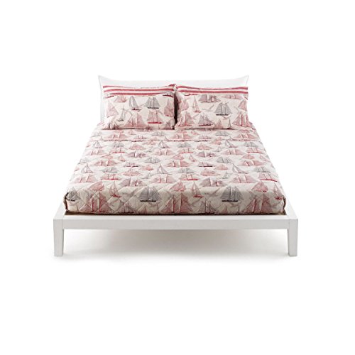 Bettwäsche Französisches Sailboat 2 Kissenbezüge Preis Angebot Einzelbett rot Bettwäsche Französisches Sailboat 2 Kissenbezüge Preis Angebot Einzelbett rot