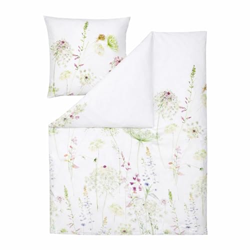 ESTELLA Mako Jersey Bettwäsche Meadow Interlock Grün 135x200 + 80x80 cm