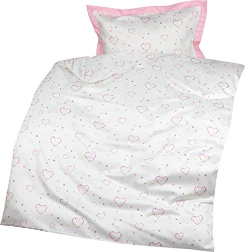 Lorena Mako-Satin Bettwäsche Lilly 100x135 cm + 40x60 cm