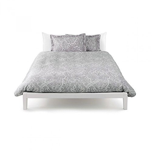 Zucchi Bettwäsche-Set Tala aus Satin für Doppelbett Q805 grau
