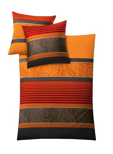 Kleine Wolke 6162334954 Bettwäsche Cambridge, Maße: 155 x 220 x, Farbe: Chili