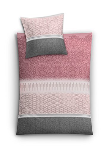 Kleine Wolke Bettwäsche Satin, Estrella Pastellrose, 1-135x200 /1-80x 80