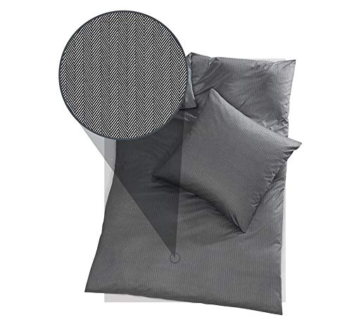 Doris Meyer Interlock-Jersey Bettwäsche Kalli schwarz Nackenrollenbezug einzeln 15x40 cm