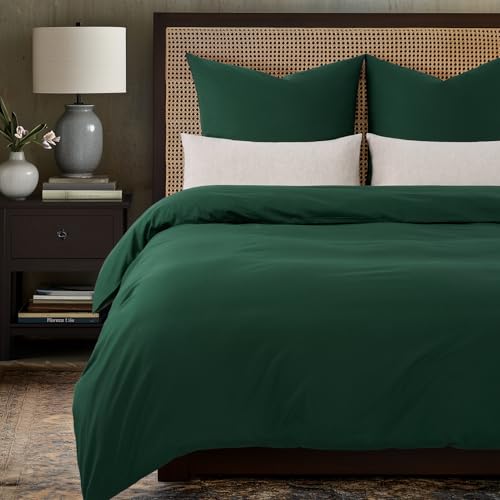 WohlNest Bettwäsche 155x220 Baumwolle Dunkelgrün,Bettwäsche Grün 1 Bettbezug 155x220 Baumwolle + 1 Kissenbezug 80x80 cm, Oeko-TEX Bettwäsche grün mit Reißverschluss WohlNest Bettwäsche 155x220 Baumwolle Dunkelgrün,Bettwäsche Grün 1 Bettbezug 155x220 Baumwolle + 1 Kissenbezug 80x80 cm, Oeko-TEX Bettwäsche grün mit Reißverschluss
