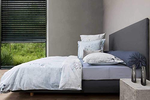 Heckett Lane Twill Bettwäsche Ostana 135x200 (80x80) Hellblau