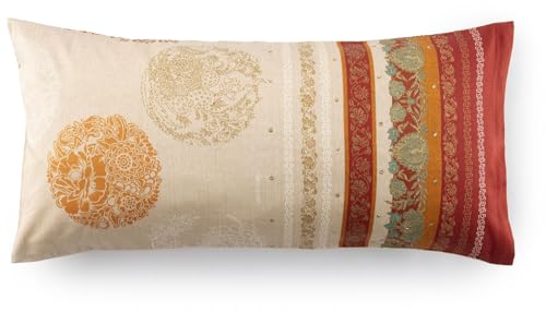 Bassetti Florence Kissenhülle zu Bettwäsche aus 100% Baumwollsatin in der Farbe ROT R1, Maße: 40x80 cm - 9333314