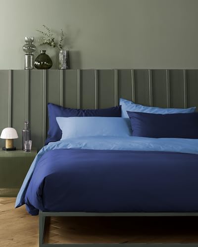 Bassetti Bettwäsche für französisches Bett, Pop Color Double, 100% Baumwolle, Übersee, 200 x 200 cm