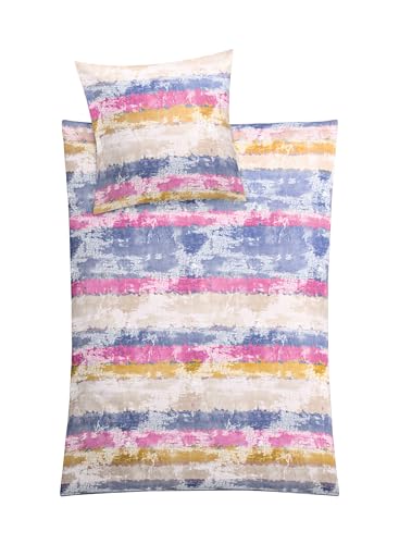 Kleine Wolke Bettwäsche Satin JARVEN Multicolor 135 x 200 cm und 80 x 80 cm