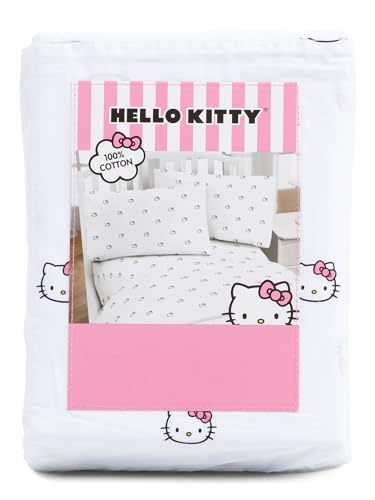 Jay Franco & Sons, Inc. Hello Bows Baumwoll Bettwäsche (Doppelbett)