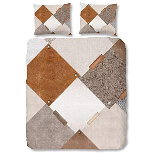 Good Morning! Bettwäsche Pleun beige/braun 135 x 200 cm + 80 x 80 cm