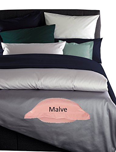 Curt Bauer Mako Satin Bettwäsche Uni Größe 135x200+80x80 cm Farbe 3621 Malve