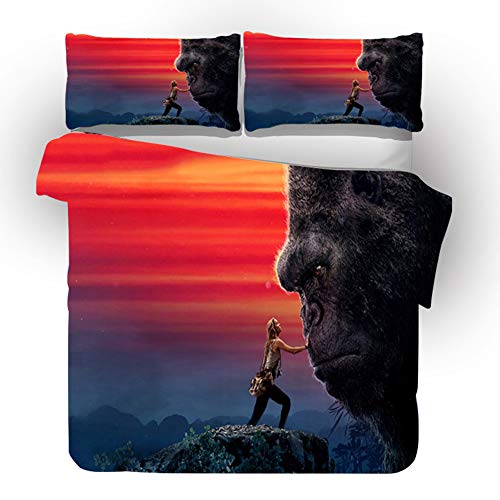 HUANIU 3D Batman Bettwäsche 3-teilig (1 Bettbezug + 2 Kissenbezüge), ausgezeichnete Weichheit, Feuchtigkeit und hypoallergen (135x200cm) I HUANIU 3D Batman Bettwäsche 3-teilig (1 Bettbezug + 2 Kissenbezüge), ausgezeichnete Weichheit, Feuchtigkeit und hypoallergen (135x200cm) I
