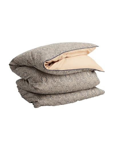 GANT Tiffany Paisley Bettdeckenbezug einzeln Farbe Marine Größe 155x220cm Baumwoll-Bettwäsche