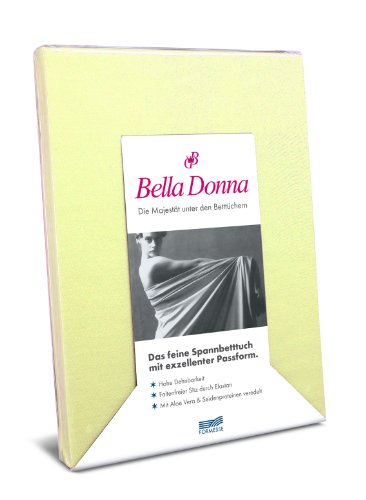 Spannbettlaken Bella Donna Jersey für Matratzen & Wasserbett 200 x 220-240 cm in Hellgelb