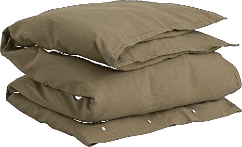 Cotton Linen Single Duvet Hunter Green 155X220