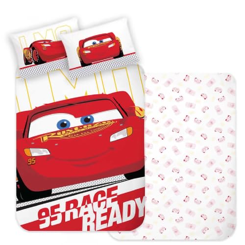 Disney Pixar Cars Bettwäsche Set Lightning McQueen 135x200cm 80x80cm 100% Baumwolle Disney Pixar Cars Bettwäsche Set Lightning McQueen 135x200cm 80x80cm 100% Baumwolle