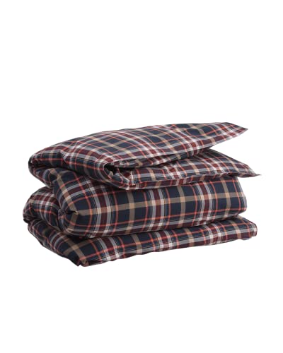 GANT Oxford Check Bettdeckenbezug einzeln Farbe Marine Größe 155x220cm Kariert Bettwäsche