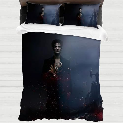 The Sandman Bettwäsche 135x200 Kinder Bettwäsche-Sets,Hypoalle rgen Mikrofaser Mit Reißverschluss Bettbezug + 2 Kissenbezug Schlafzimmerdeko Fanartikel (Dream)