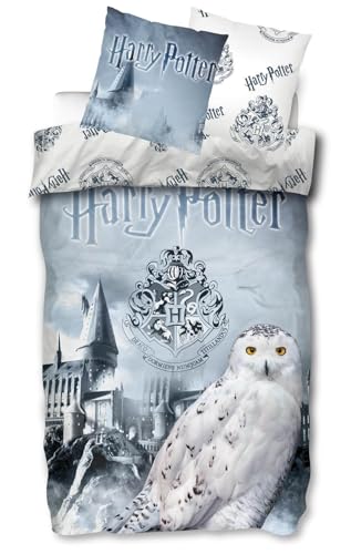 Harry Potter Hogwarts Wende-Bettwäsche-Set 135x200 80x80 Baumwolle Eule Hedwig Harry Potter Hogwarts Wende-Bettwäsche-Set 135x200 80x80 Baumwolle Eule Hedwig