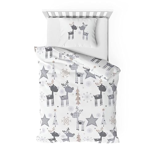 Träumschön Bettwäsche Winter | Rentier Bettwäsche Kinder 135x200 weich| Biber Bettwäsche 135x200 Kinder | Flauschige Bettwäsche Träumschön Bettwäsche Winter | Rentier Bettwäsche Kinder 135x200 weich| Biber Bettwäsche 135x200 Kinder | Flauschige Bettwäsche
