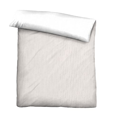 biberna 0636047 Mix & Match Bettbezug Mako-Baumwoll-Satin 1x 135x200 cm, taupe