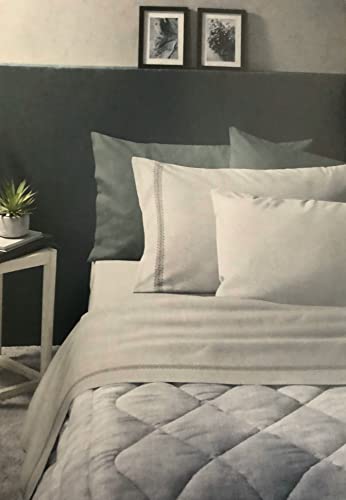 ZUCCHI - Flanell-Bettwäsche für Einzelbett  NELSON  Farbe C1 hellblau