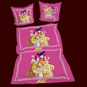 Belltex Winx Club Bettwäsche 80/80 + 135/200 cm 100% Baumwolle