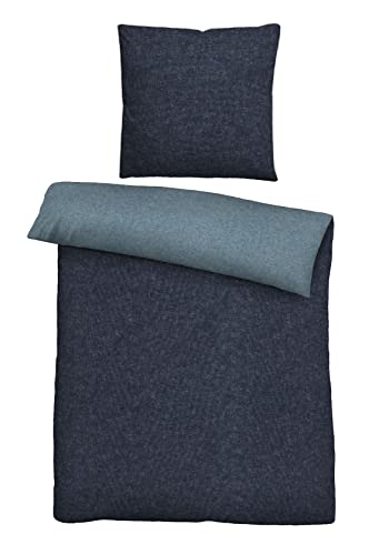 biberna 0840500 Melange-Flanell Bettwäsche