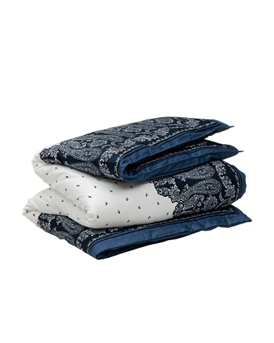 GANT Bandana Paisley Bettdeckenbezug einzeln Farbe Yankee Blau Größe 200x220cm