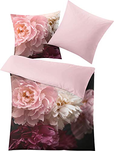 Kleine Wolke Bettwäsche Satin, Rosemarie Bordeaux, 1-155x220 /1-80x 80