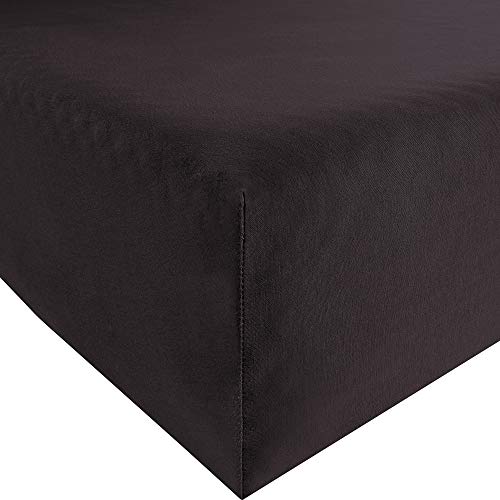 Spannbettlaken Bella Donna Jersey für Matratzen & Wasserbett 140-160 x 200-220 cm Anthrazit