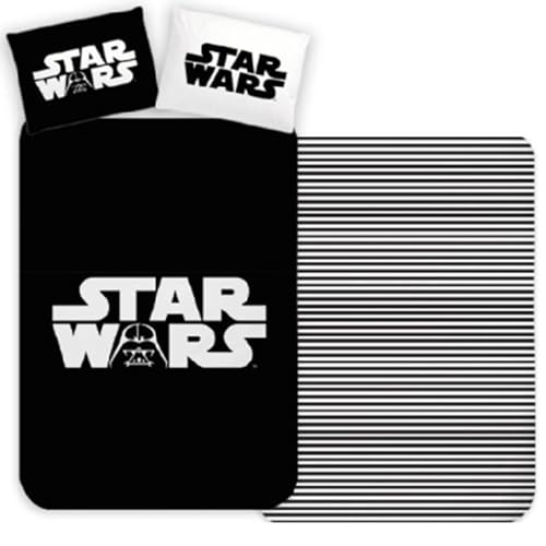 Carbotex Star Wars Darth Vader Wendedecke für Einzelbett, 100 % Baumwolle, ST24369501-PP