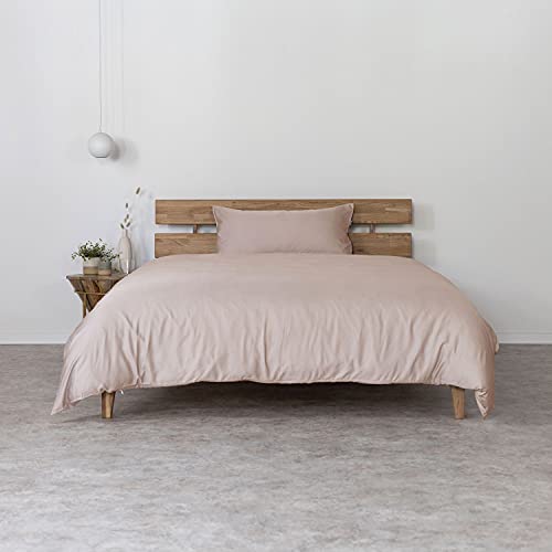 AGA.PIE Bambus Lyocell Bettwäsche-Set 135x200 + 80x40 cm - Beige, 100% Bio Oeko-Tex 100, für Allergiker, Antibakteriell, Ganzjahres-Bettwäsche, Atmungsaktiv, Geruchshemmend, Besonders sanft