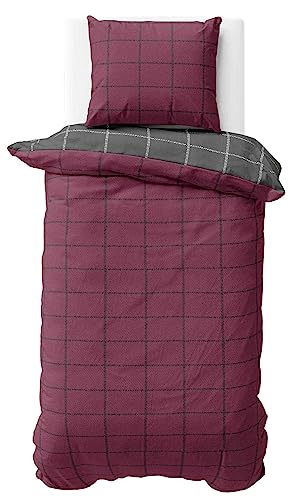 Leonado Vicenti Bettwäsche Baumwolle 200x200 Weinrot Anthrazit Wendebettwäsche Schlafzimmer Set Doppelbett Bezug Kissen mit Reißverschluss Leonado Vicenti Bettwäsche Baumwolle 200x200 Weinrot Anthrazit Wendebettwäsche Schlafzimmer Set Doppelbett Bezug Kissen mit Reißverschluss