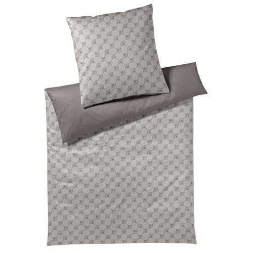 Joop! Bettwäsche Cornflower Double 4083 Taupe - 17 80x80 cm - 135x200 cm