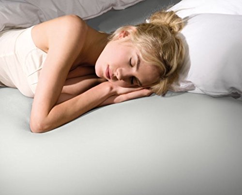 Formesse Bella Donna La Piccola 140/200 wollweiss Jersey-Spannbetttuch - passend für Topper von Boxspringbetten, Höhe 7-10 cm