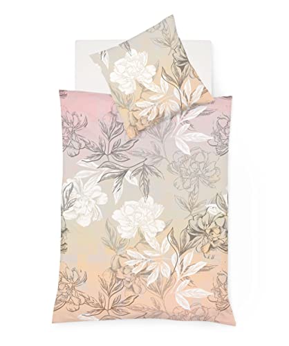 fleuresse Bettwäsche Mako Satin Bed Art (114348) (1 x 80x80 + 1 x 135x200 cm)
