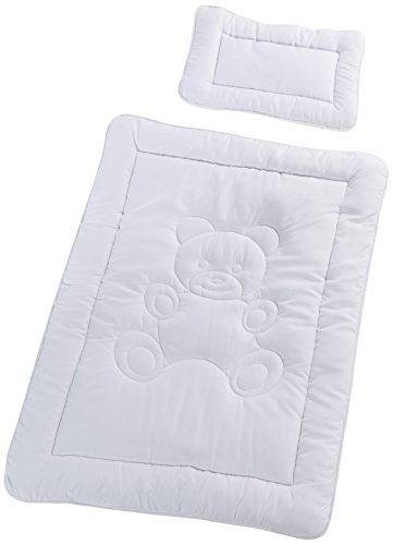 Mack Kuschliges Kinder Betten Set Decke 100 x 135cm Microfaser Baby Stepdecke im Set mit 1x Kissen 40x60cm