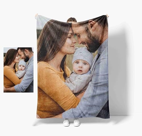 Zhongkaihua Personalisierte Decken basierend auf Fotos, individuelle Flanelldecken, Foto-individuelle Bettwäsche, Andenken, Heimgeschenke