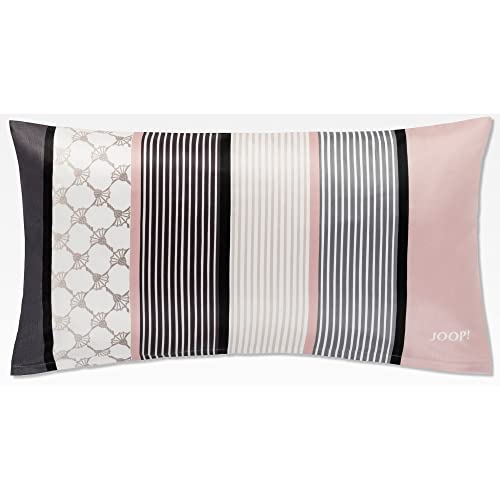 Joop! Bettwäsche Cornflower Stripes 4069 deep Rose - 11 Kissen 40x80 cm