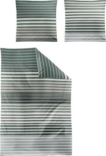 Irisette Bettwäsche Tencel™ Lyocell grün Größe 135x200 cm (80x80 cm)