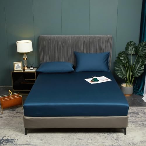 Luofanfei Bambus Lyocell Spannbettlaken 180x200cm Petrol Boxspringbett Frottee Topper Glänzend Bambusfaser Bettlaken Spannbetttuch 180 x 200 Uni Spannbetttücher für Hohe Matratze bis 25-30 cm Luofanfei Bambus Lyocell Spannbettlaken 180x200cm Petrol Boxspringbett Frottee Topper Glänzend Bambusfaser Bettlaken Spannbetttuch 180 x 200 Uni Spannbetttücher für Hohe Matratze bis 25-30 cm
