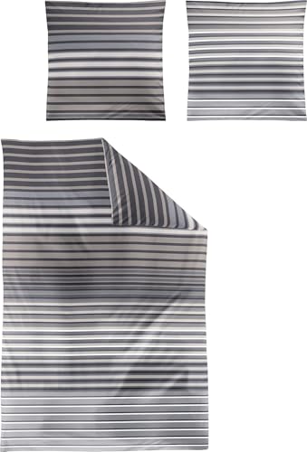 Irisette Bettwäsche Tencel™ Lyocell grau Größe 155x220 cm (80x80 cm)